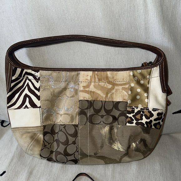 Coach patchwork hobo handbag and Wristlet Vintage set - Picture 2 of 14